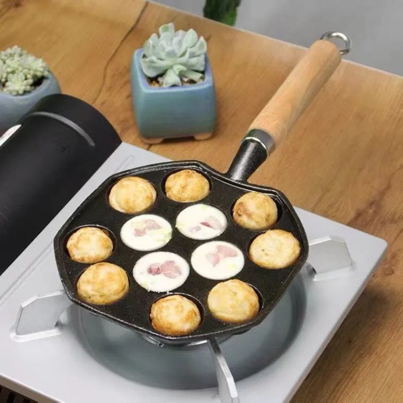 Baking Takoyaki Pan 14 Holes G - đánh giá và giá Cast Iron Corn