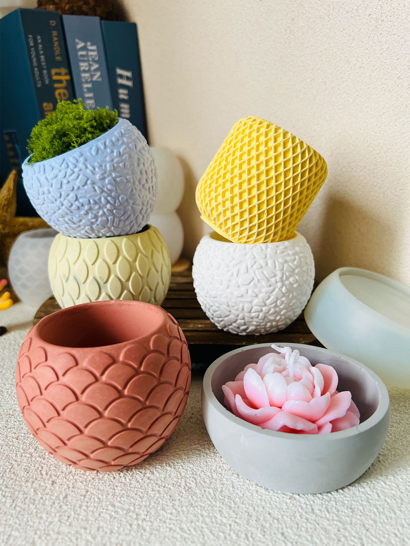 1pc Fish Scale Pattern Cement  - đánh giá và giá Potsticker Mold