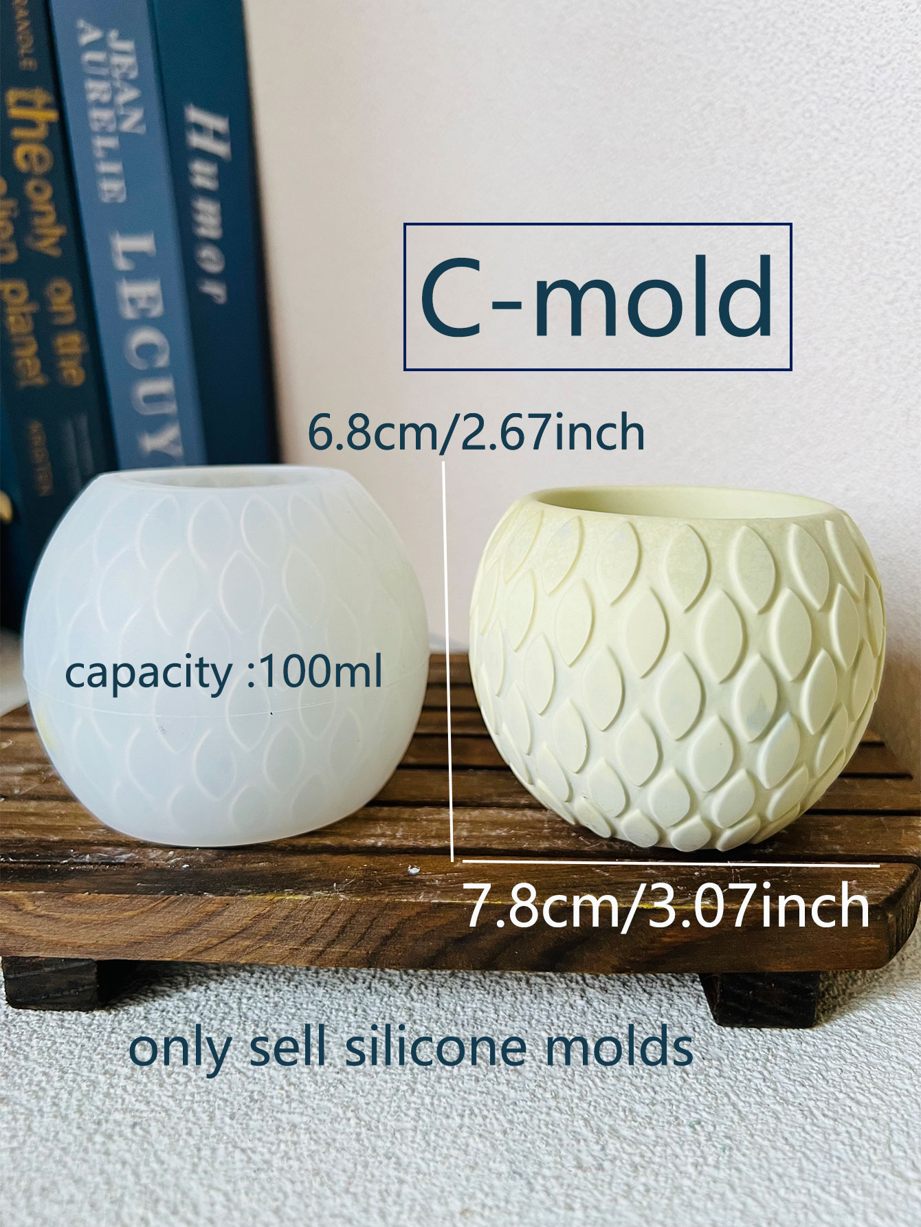 1pc Fish Scale Pattern Cement  - đánh giá và giá Potsticker Mold