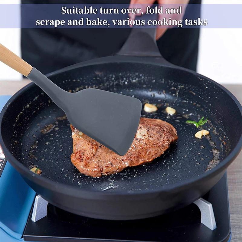 Non-Stick Silicone Spatula Woo - đánh giá và giá Okonomiyaki Spatula