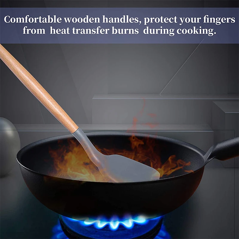 Non-Stick Silicone Spatula Woo - đánh giá và giá Okonomiyaki Spatula